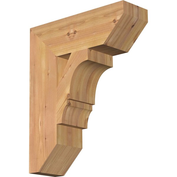 Ekena Millwork Balboa Slat Smooth Bracket, Western Red Cedar, 5 1/2"W x 18"D x 22"H BKT06X18X22BOA06SWR - main